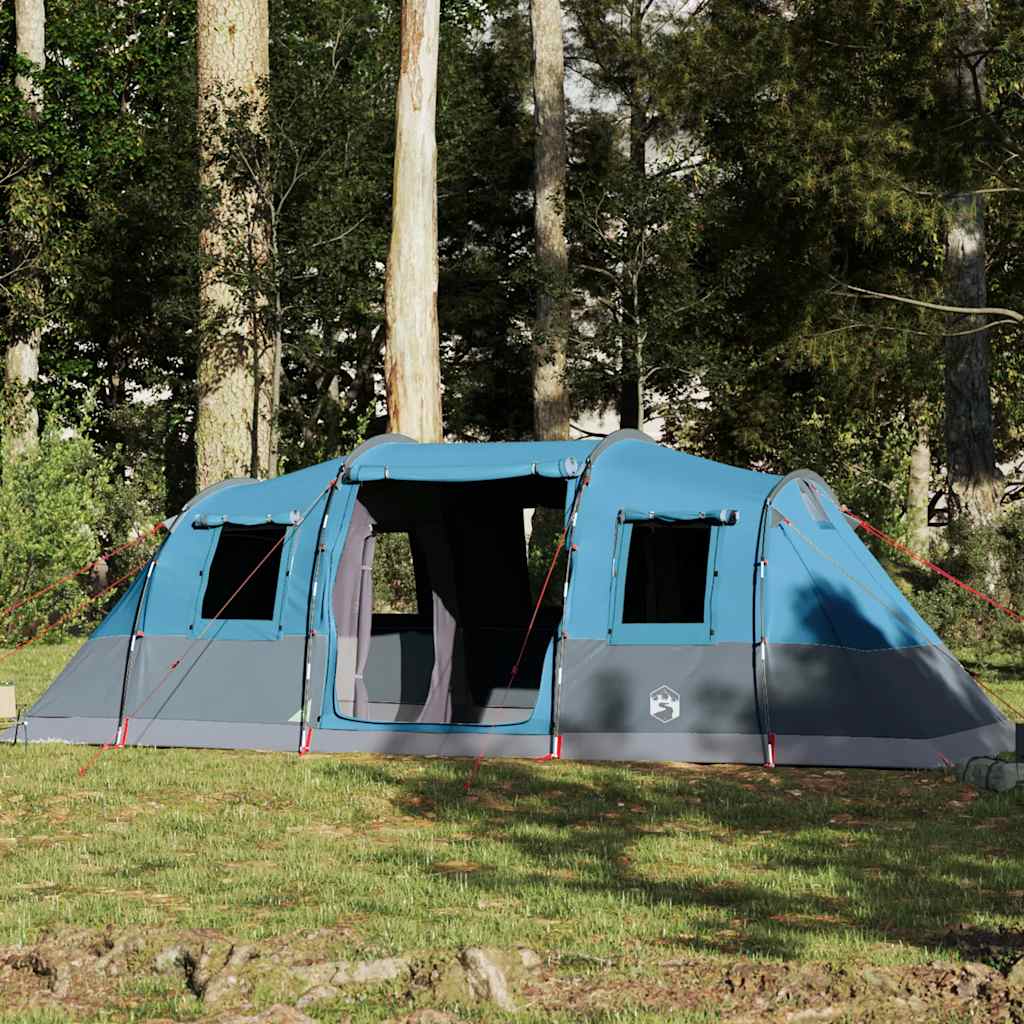 Tunnel Family Tent 6 Persons Blue Waterproof