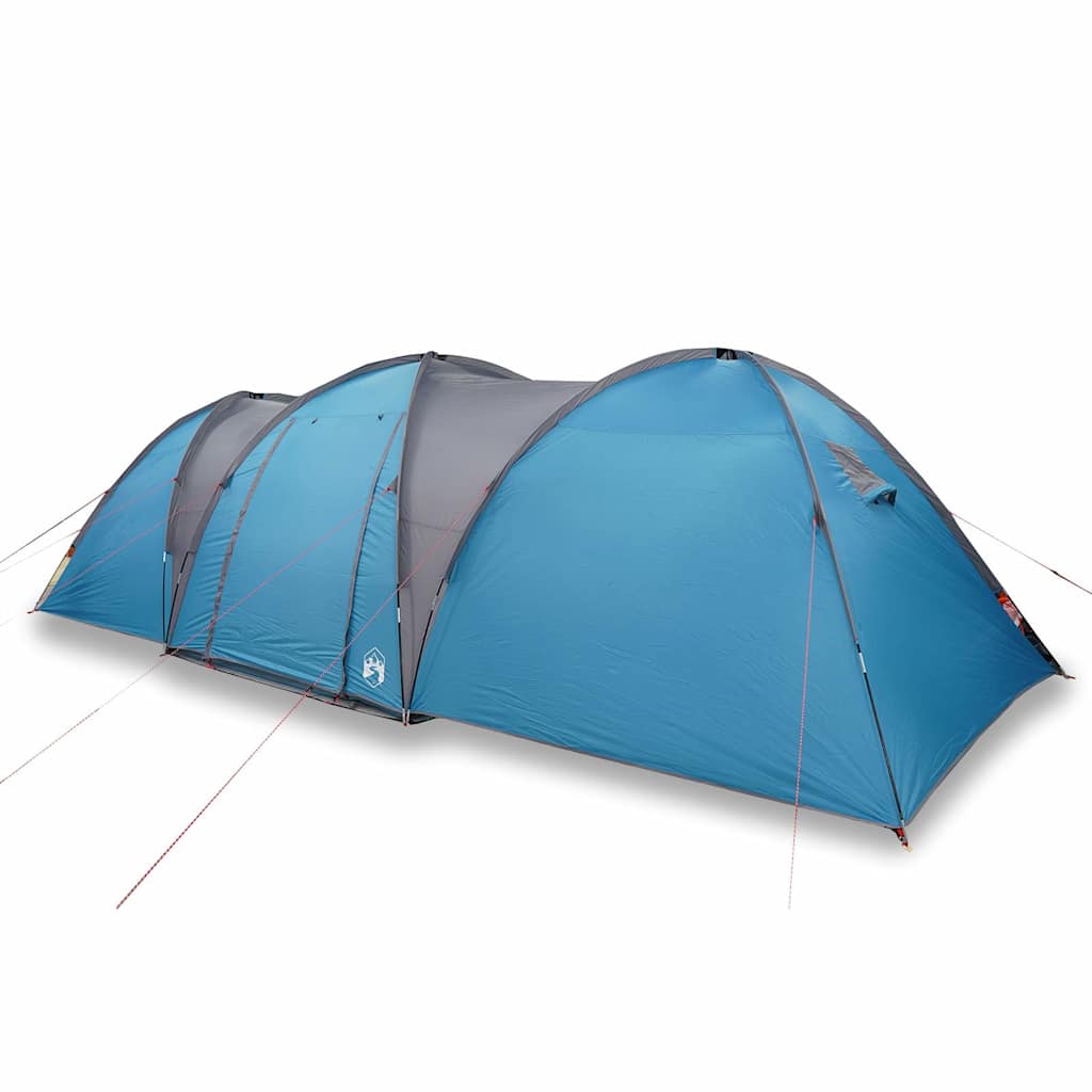 Dome Family Tent 8 Persons Blue Waterproof