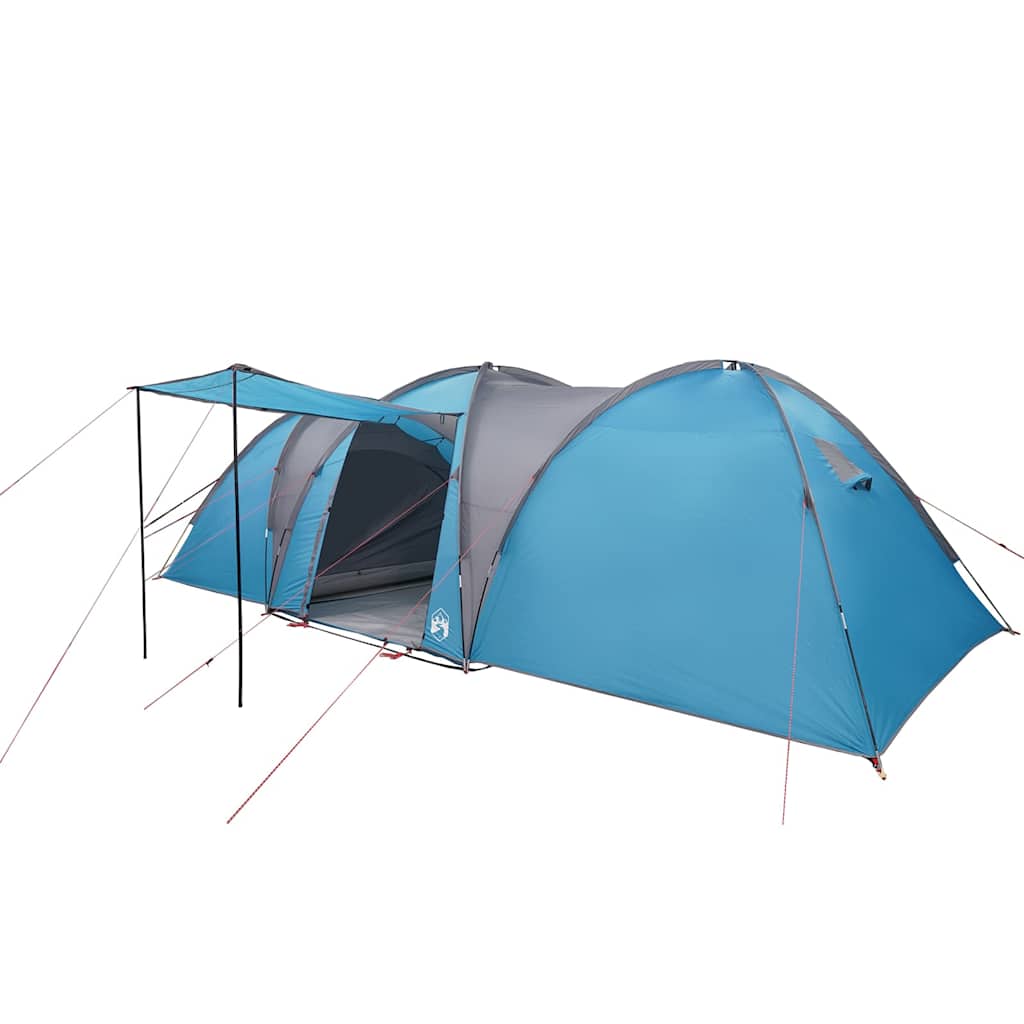 Dome Family Tent 8 Persons Blue Waterproof