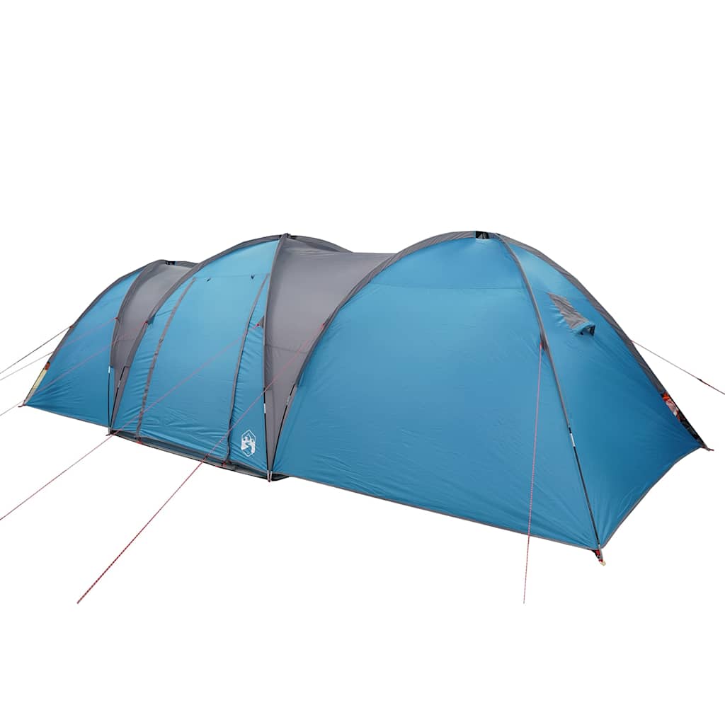 Dome Family Tent 8 Persons Blue Waterproof