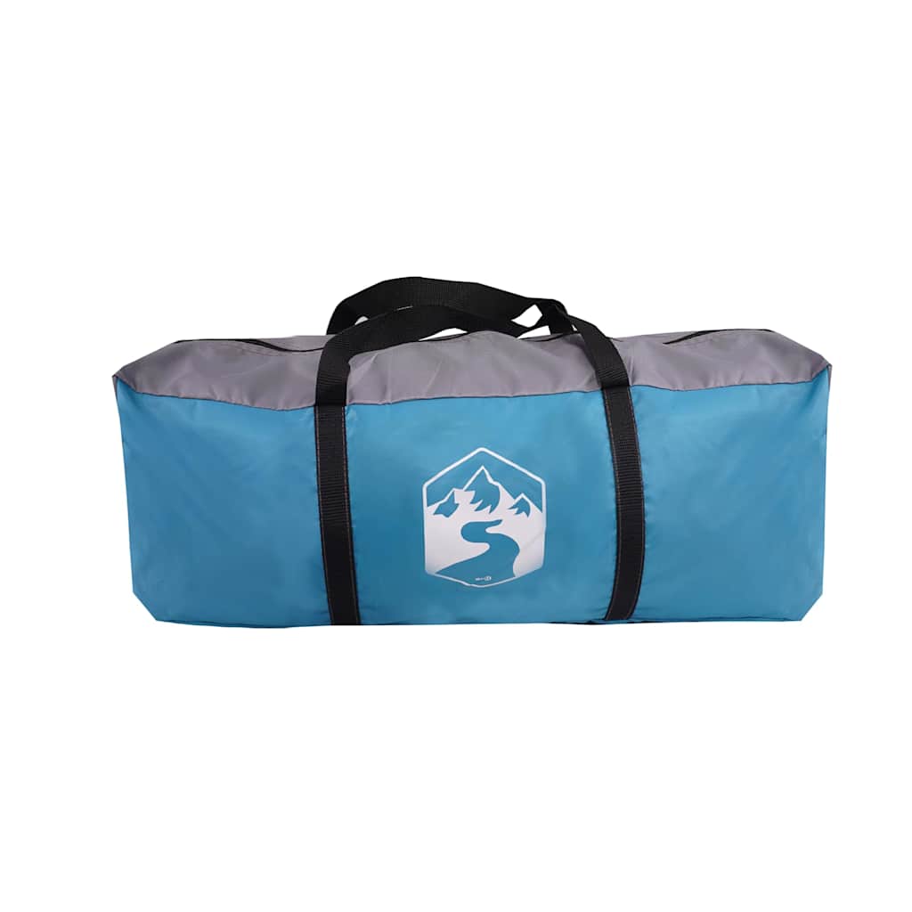 Dome Family Tent 8 Persons Blue Waterproof