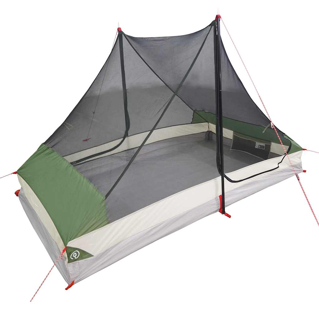 Camping Tent 2 Persons Green Waterproof