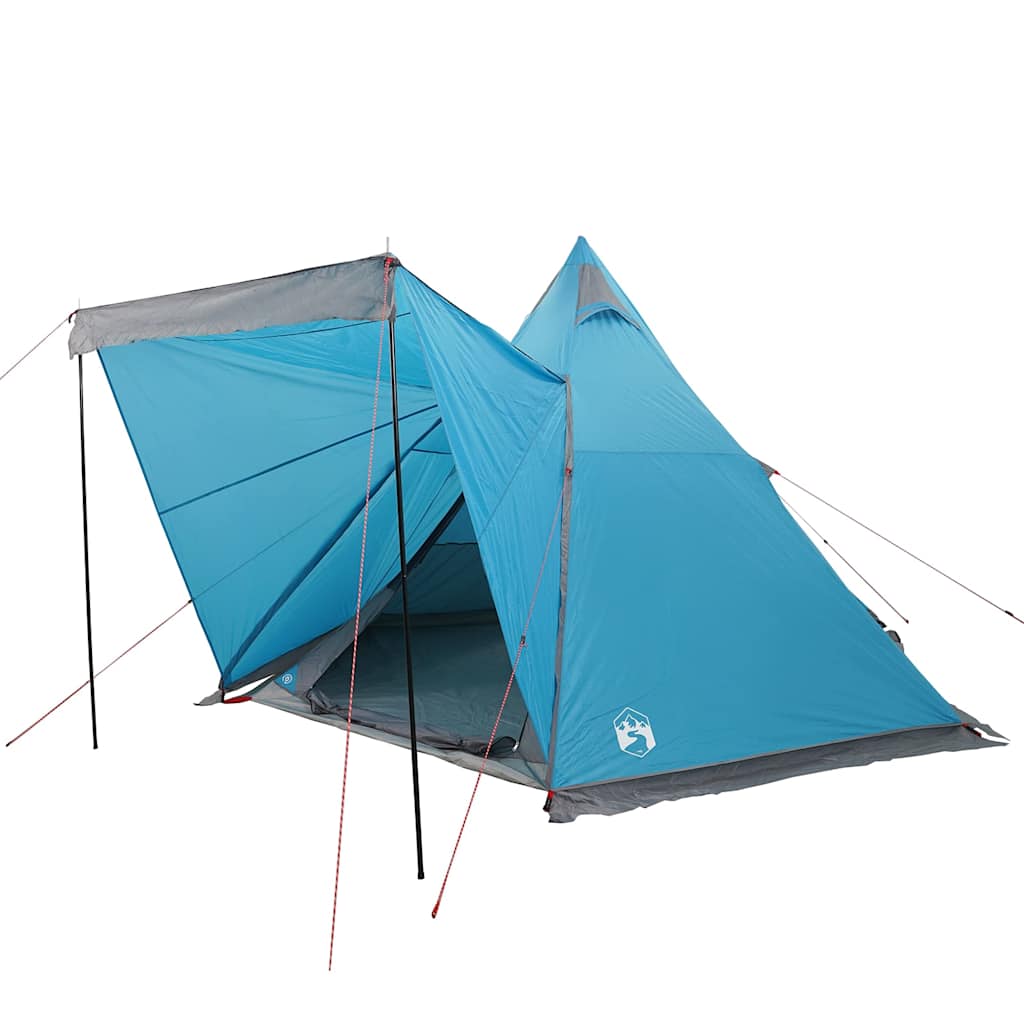 Tipi Family Tent 6 Persons Blue Waterproof