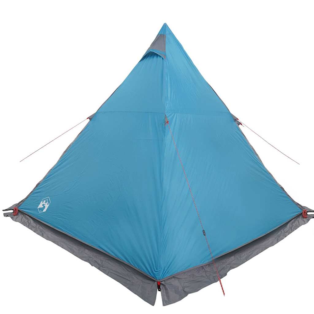 Tipi Family Tent 6 Persons Blue Waterproof