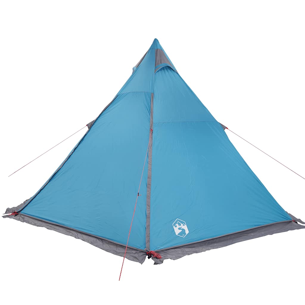 Tipi Family Tent 6 Persons Blue Waterproof