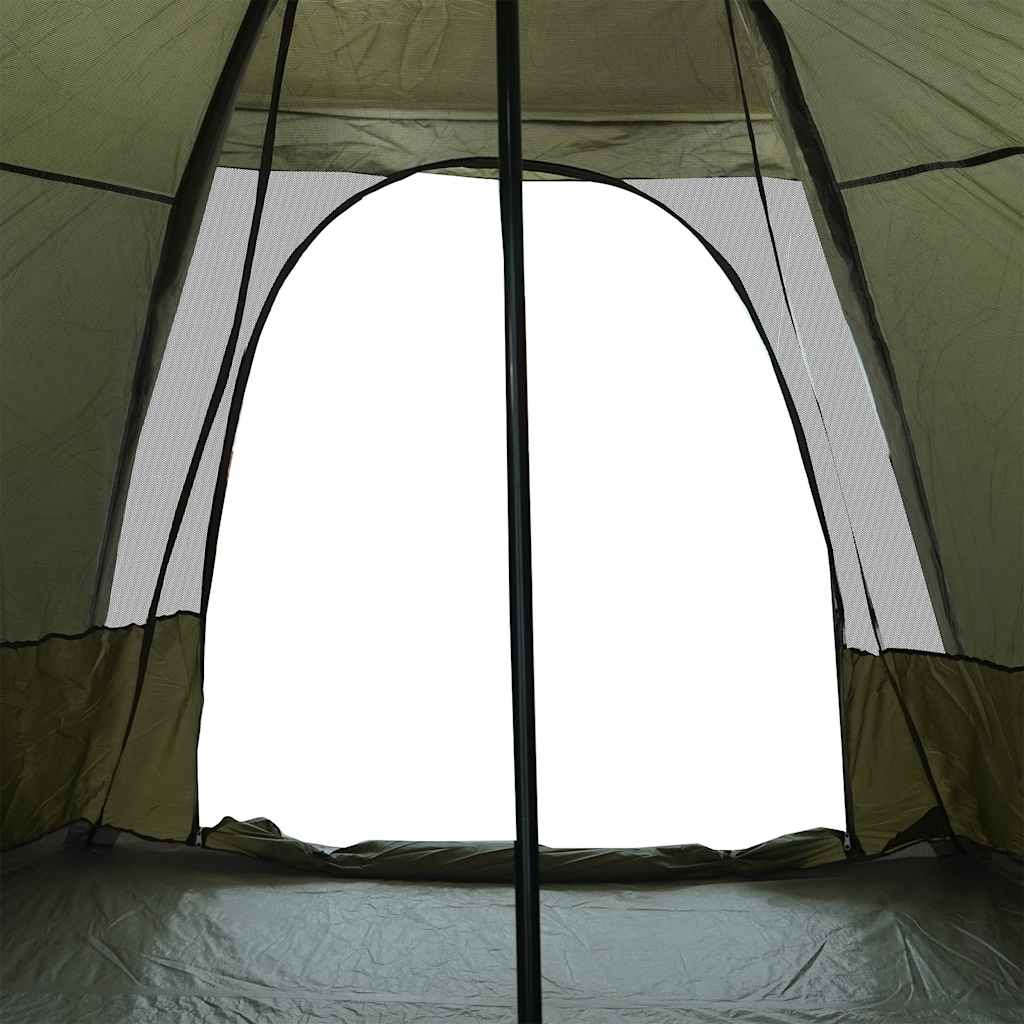 Tipi-Familienzelt 6 Personen Olivgrün Wasserdicht