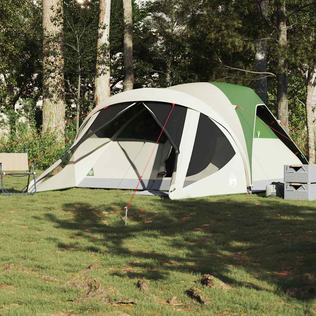 Tunnel Family Tent 6 Persons Green Waterproof