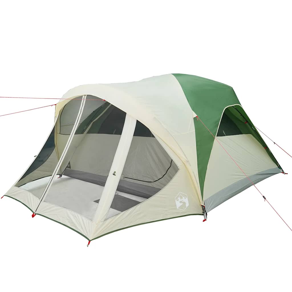 Tunnel Family Tent 6 Persons Green Waterproof