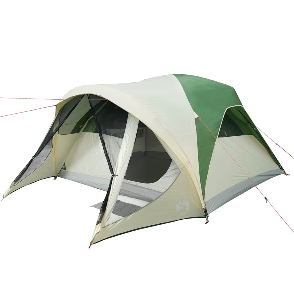 Tunnel Family Tent 6 Persons Green Waterproof