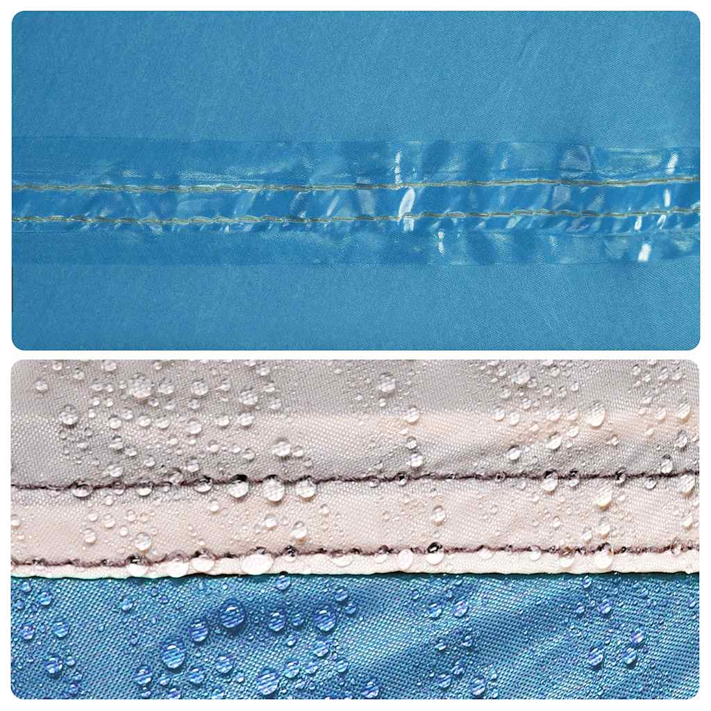 Camping-Windschutz Blau 490x123 cm Wasserdicht