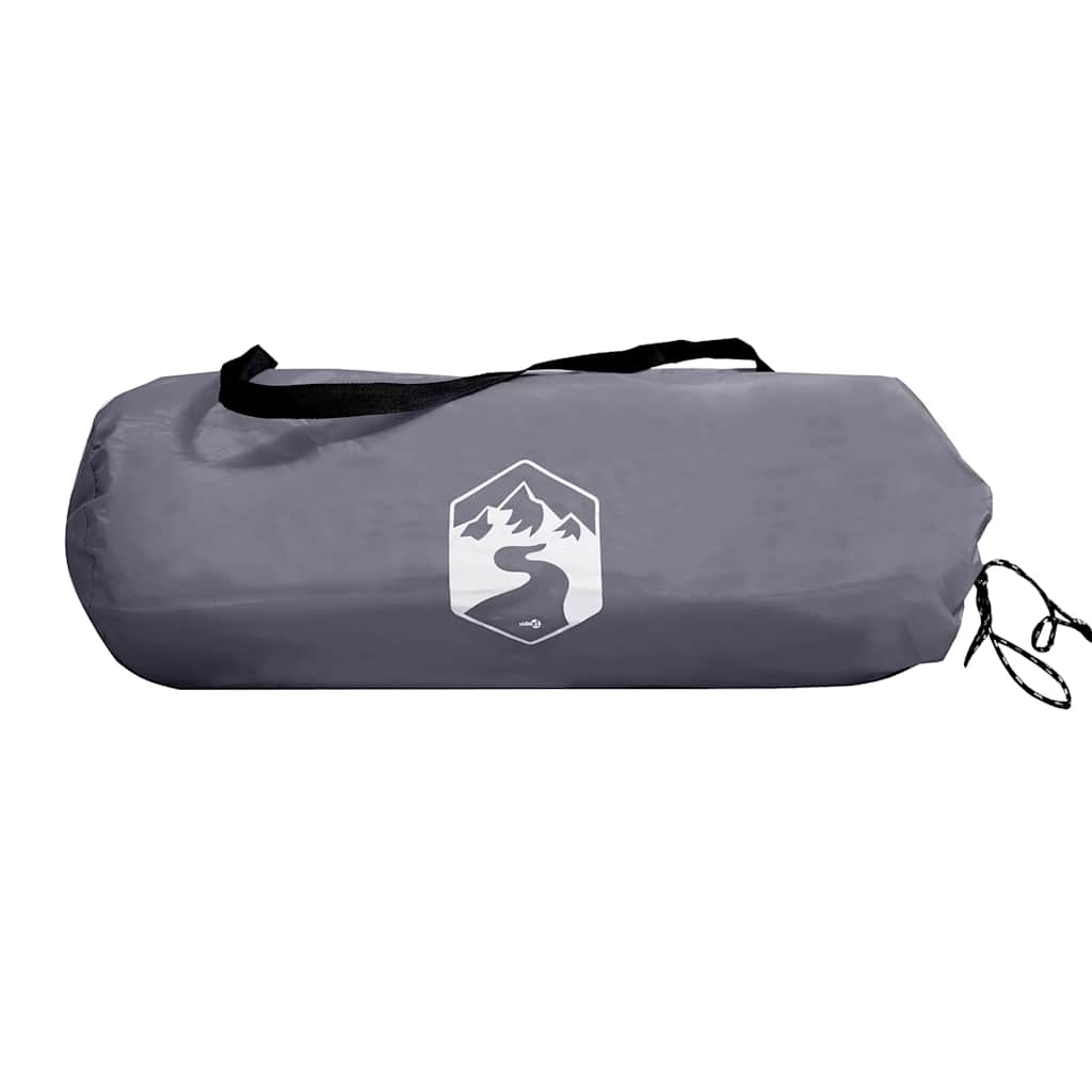 Camping-Windschutz Grau und Orange 508x130 cm Wasserdicht
