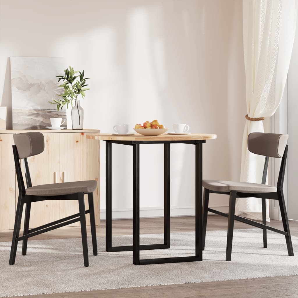 Table top round Ø80x2 cm solid acacia wood