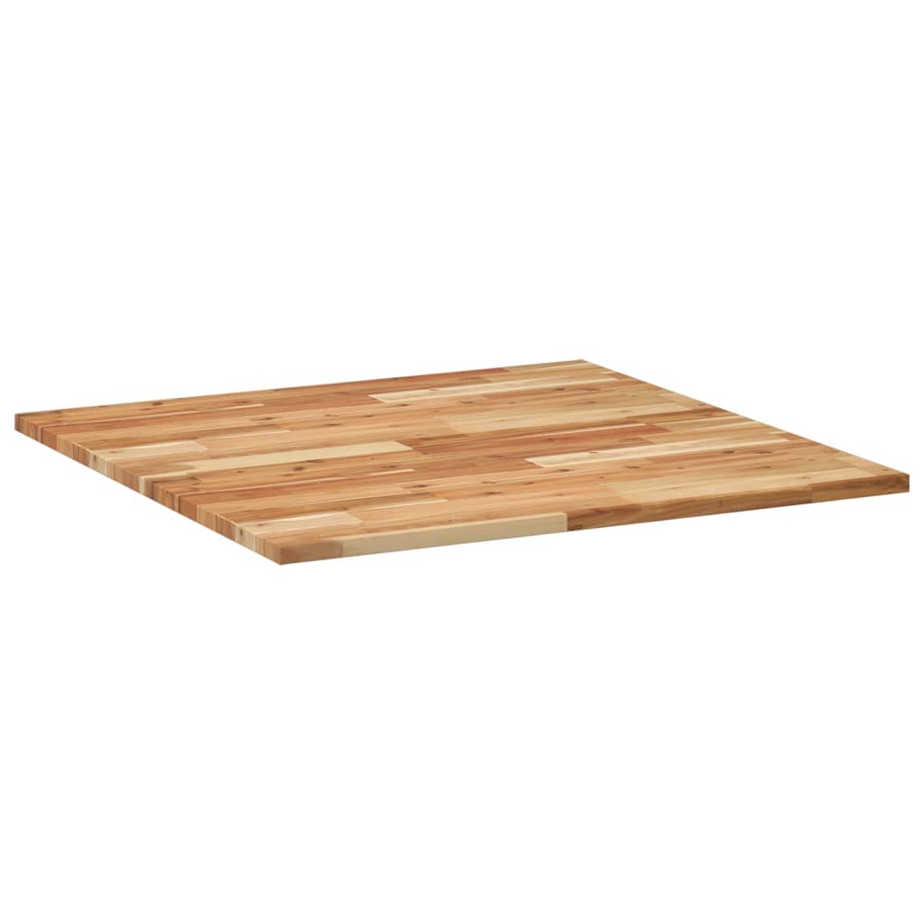 Table top square 80x80x2 cm solid wood acacia