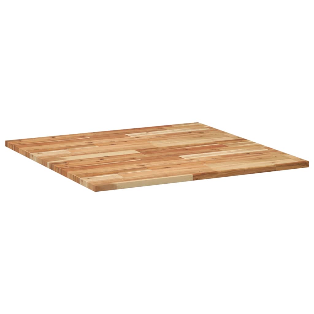 Table top square 80x80x2 cm solid wood acacia