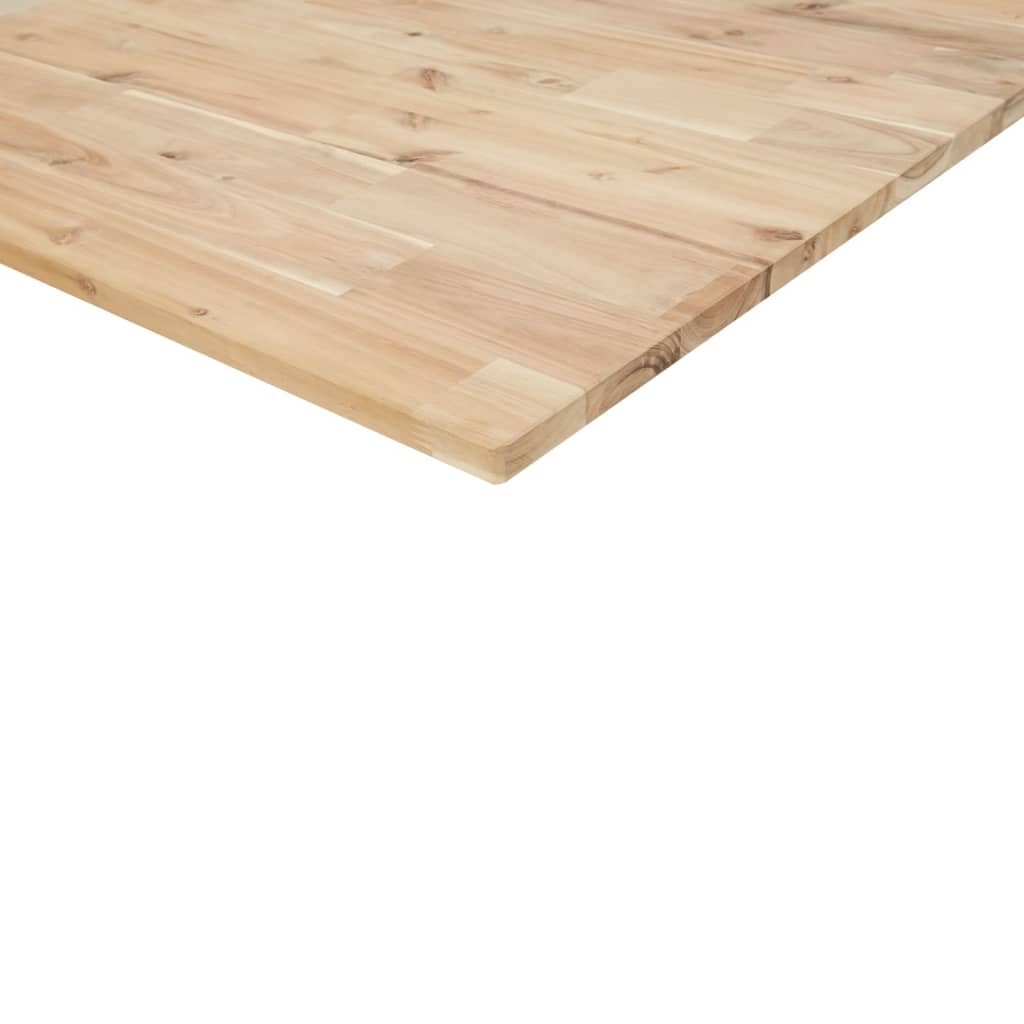 Table top 40x30x2 cm rectangular solid acacia wood