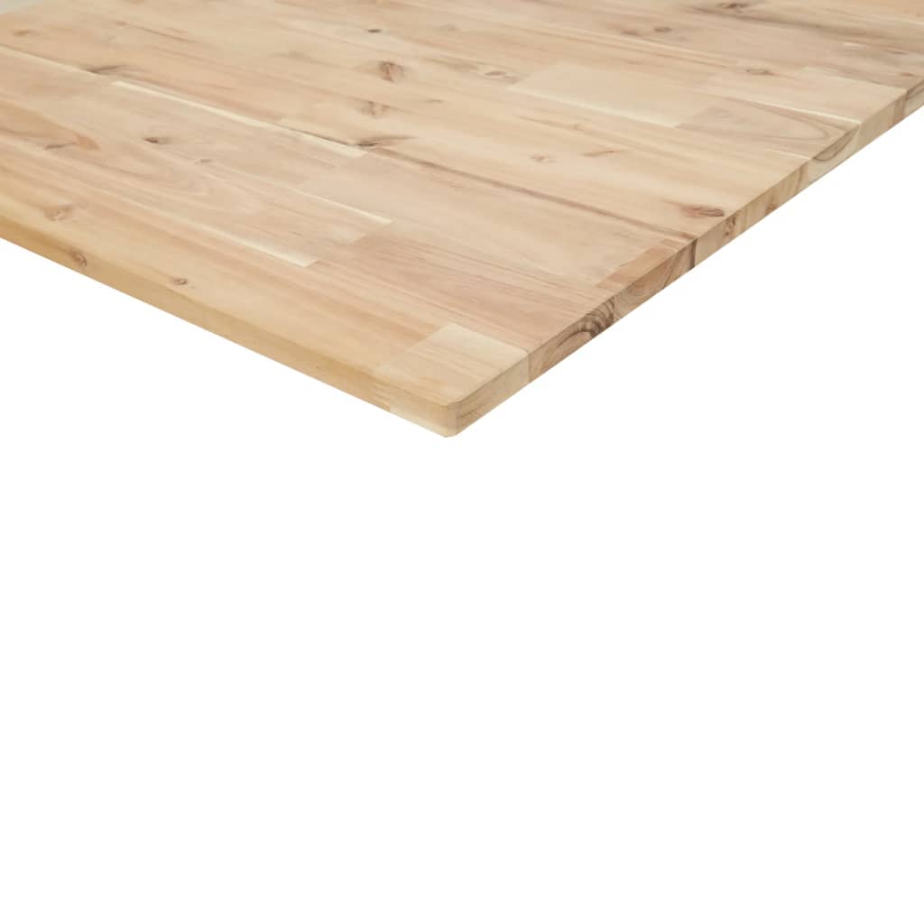 Table top rectangular 80x70x2 cm solid wood acacia