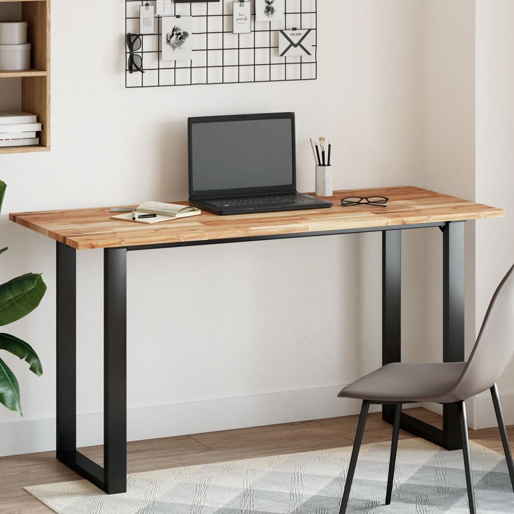 Tischplatte Rechteckig 120x60x2 cm Massivholz Akazie