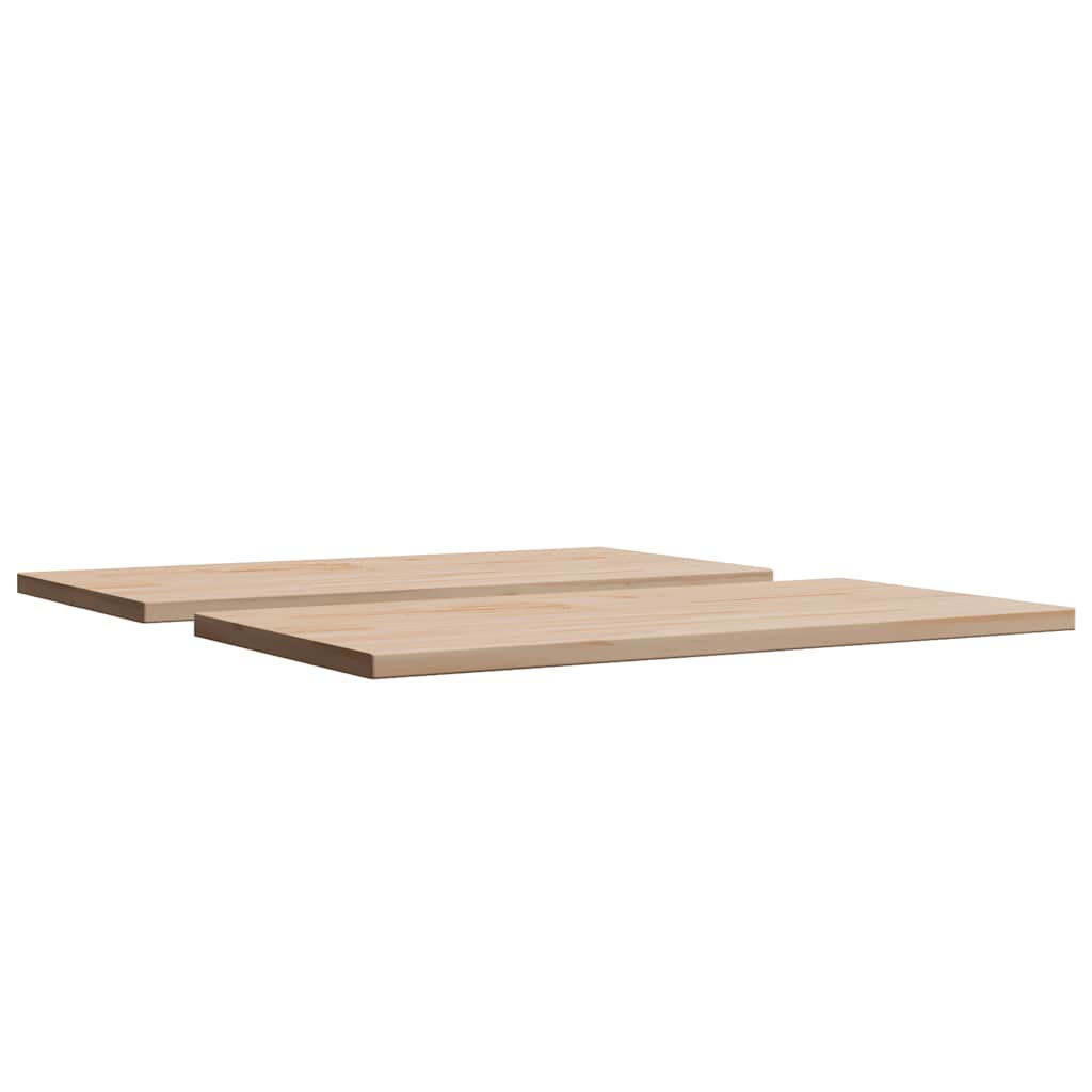 Tischplatten 2 Stk. 70x35x1,7 cm Rechteckig Massivholz Kiefer