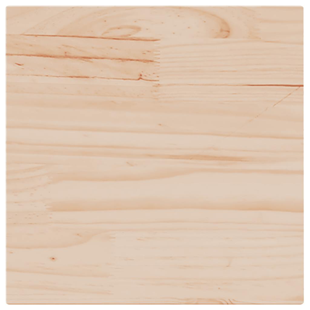 Tischplatte 40x40x2,5 cm Quadratisch Massivholz Kiefer