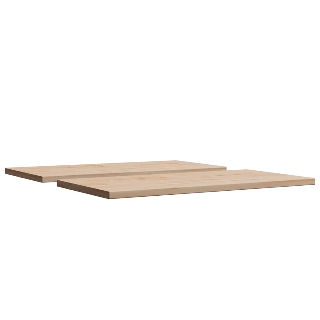 Tischplatten 2 Stk. 60x30x2,5 cm Rechteckig Massivholz Kiefer