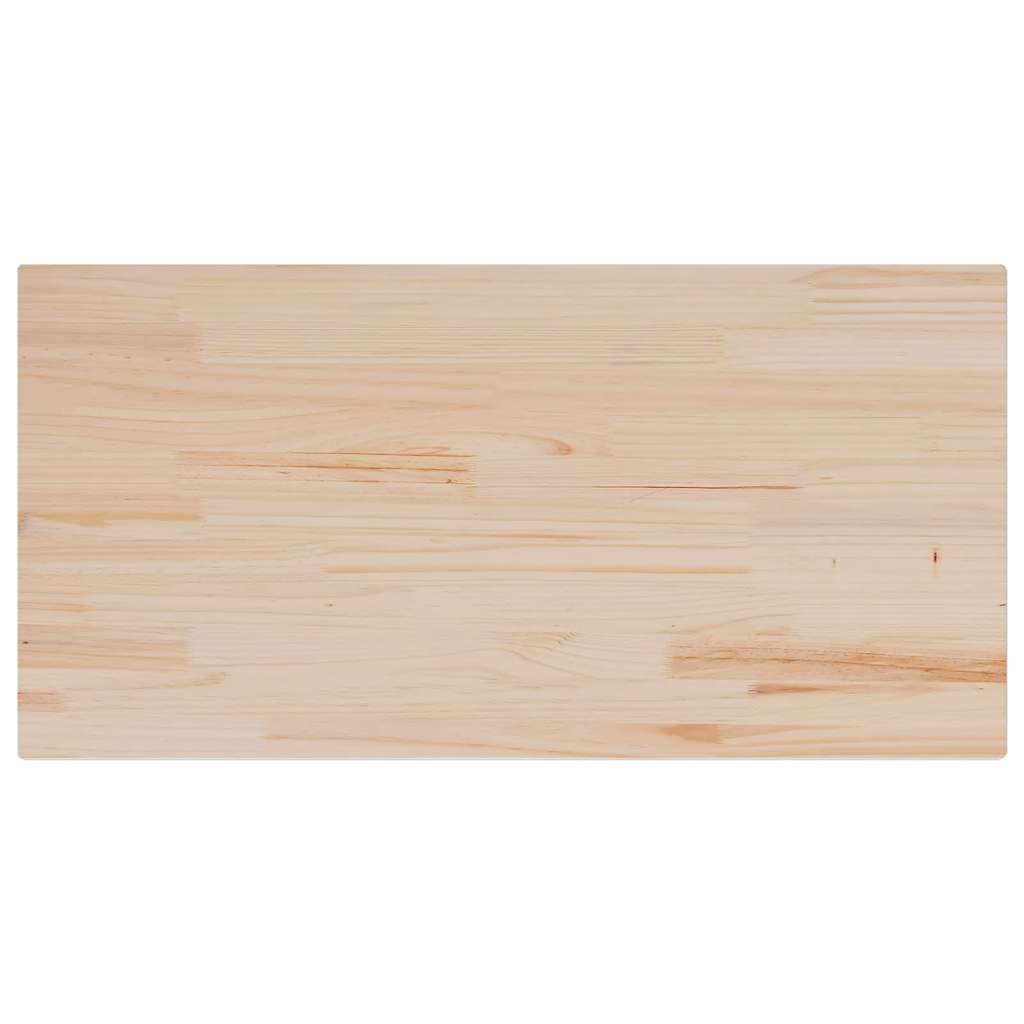 Tischplatte 100x50x2,5 cm Rechteckig Massivholz Kiefer
