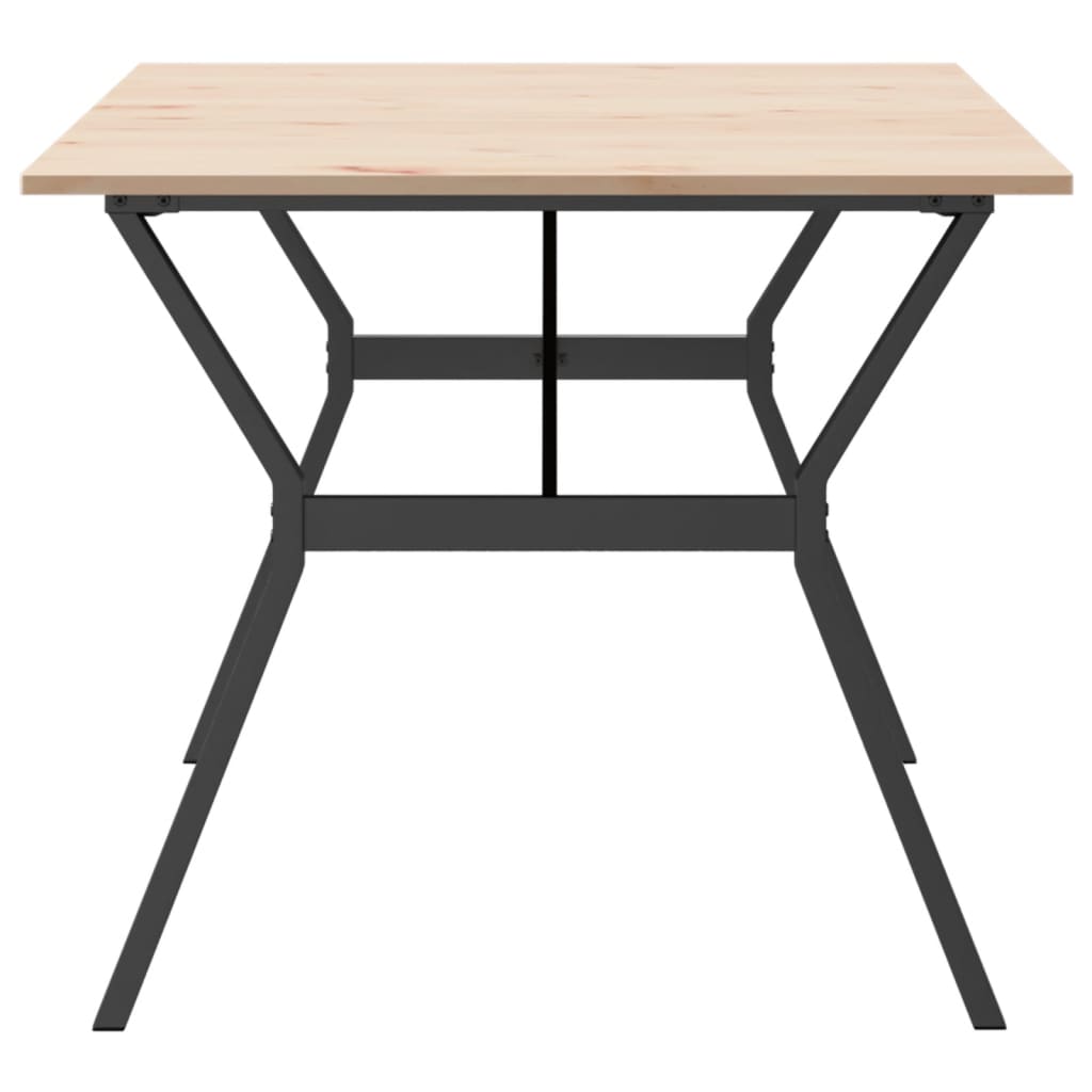 Esstisch Y-Gestell 180x90x75 cm Massivholz Kiefer und Stahl