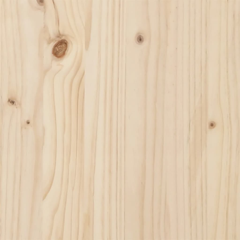 Esstisch O-Gestell 80x80x75,5 cm Massivholz Kiefer & Stahl