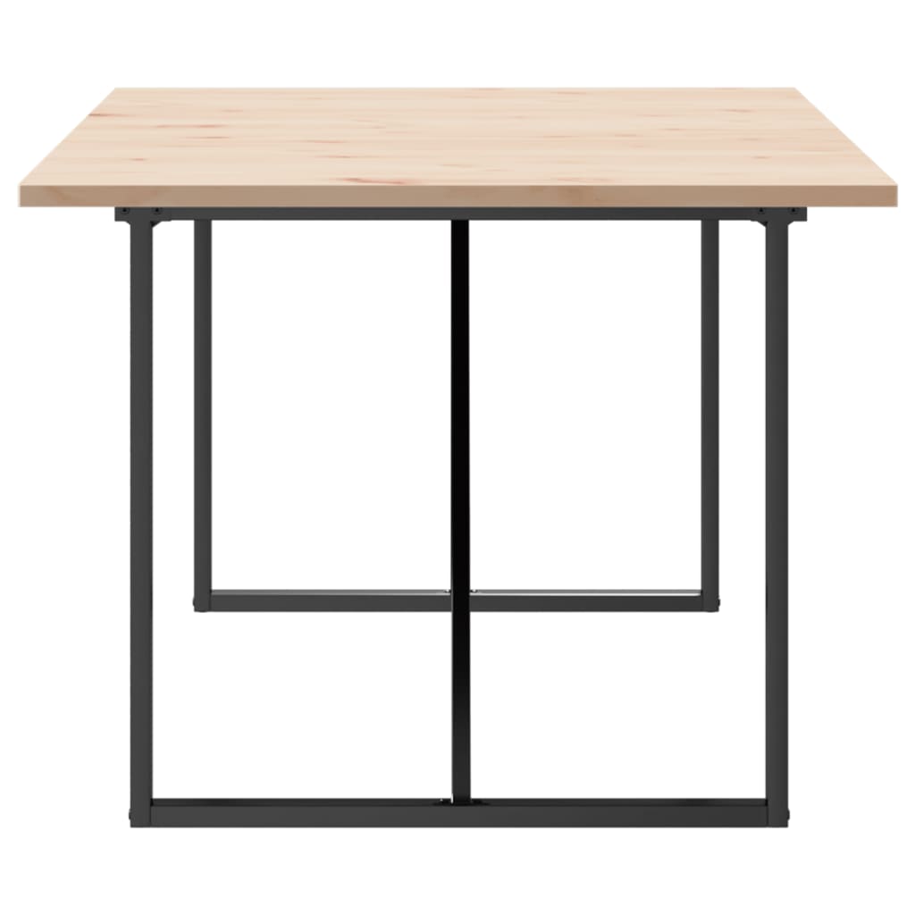 Esstisch O-Gestell 200x100x75,5cm Massivholz Kiefer & Stahl
