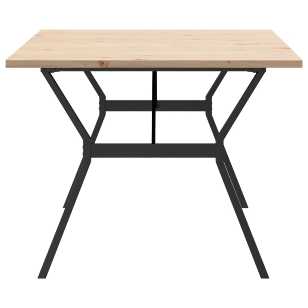 Esstisch Y-Gestell 200x100x75,5cm Massivholz Kiefer & Stahl