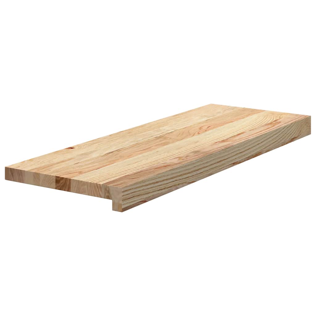 Stair treads 4 pcs. Untreated 70x25x2 cm solid oak wood