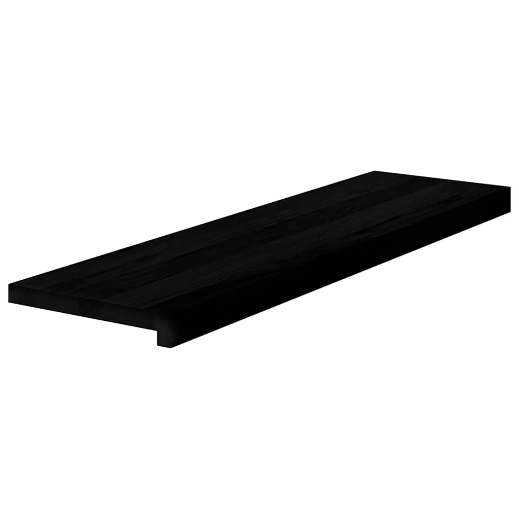Treppenstufen 8 Stk. Dunkelbraun 90x30x2 cm Massivholz Eiche