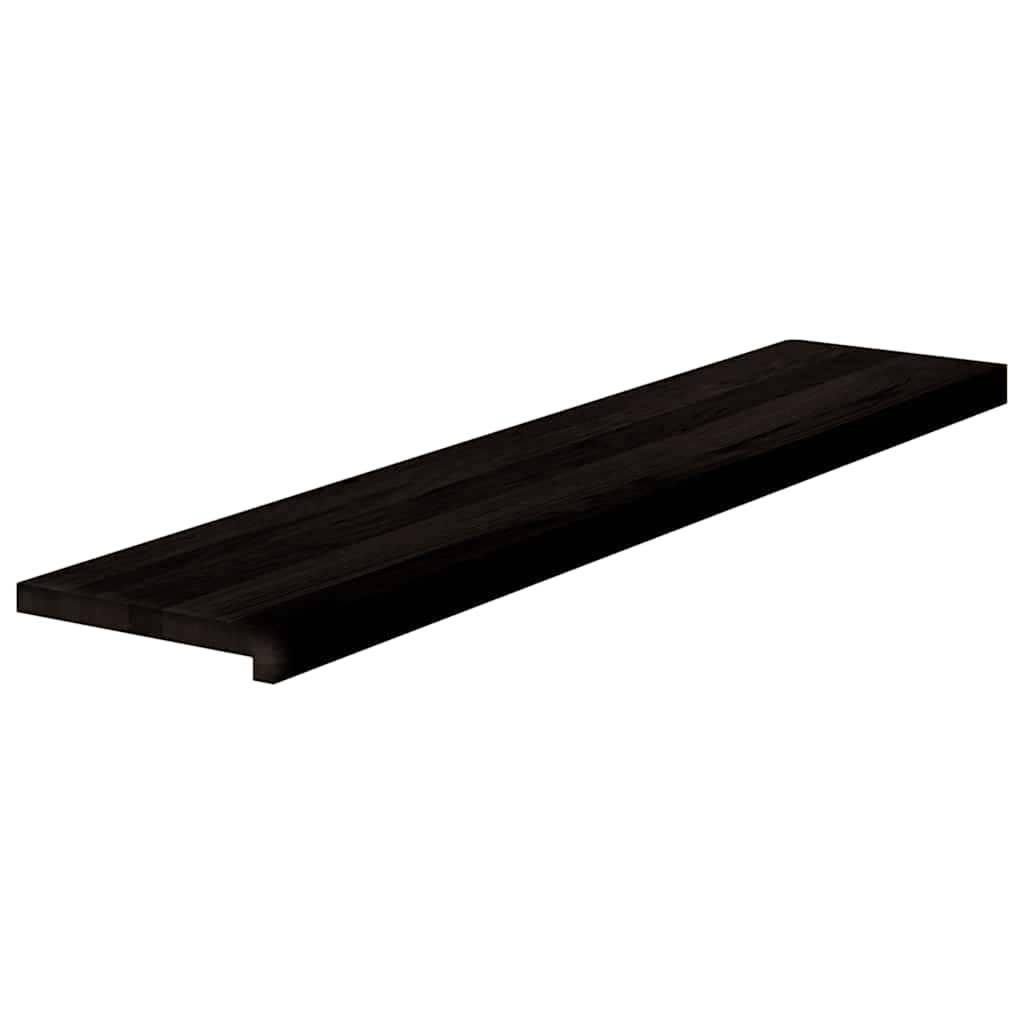 Treppenstufen 12 Stk. Dunkelbraun 120x25x2 cm Massivholz Eiche