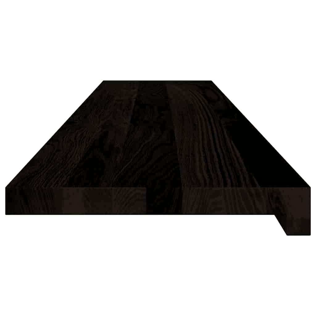 Treppenstufen 12 Stk. Dunkelbraun 120x25x2 cm Massivholz Eiche