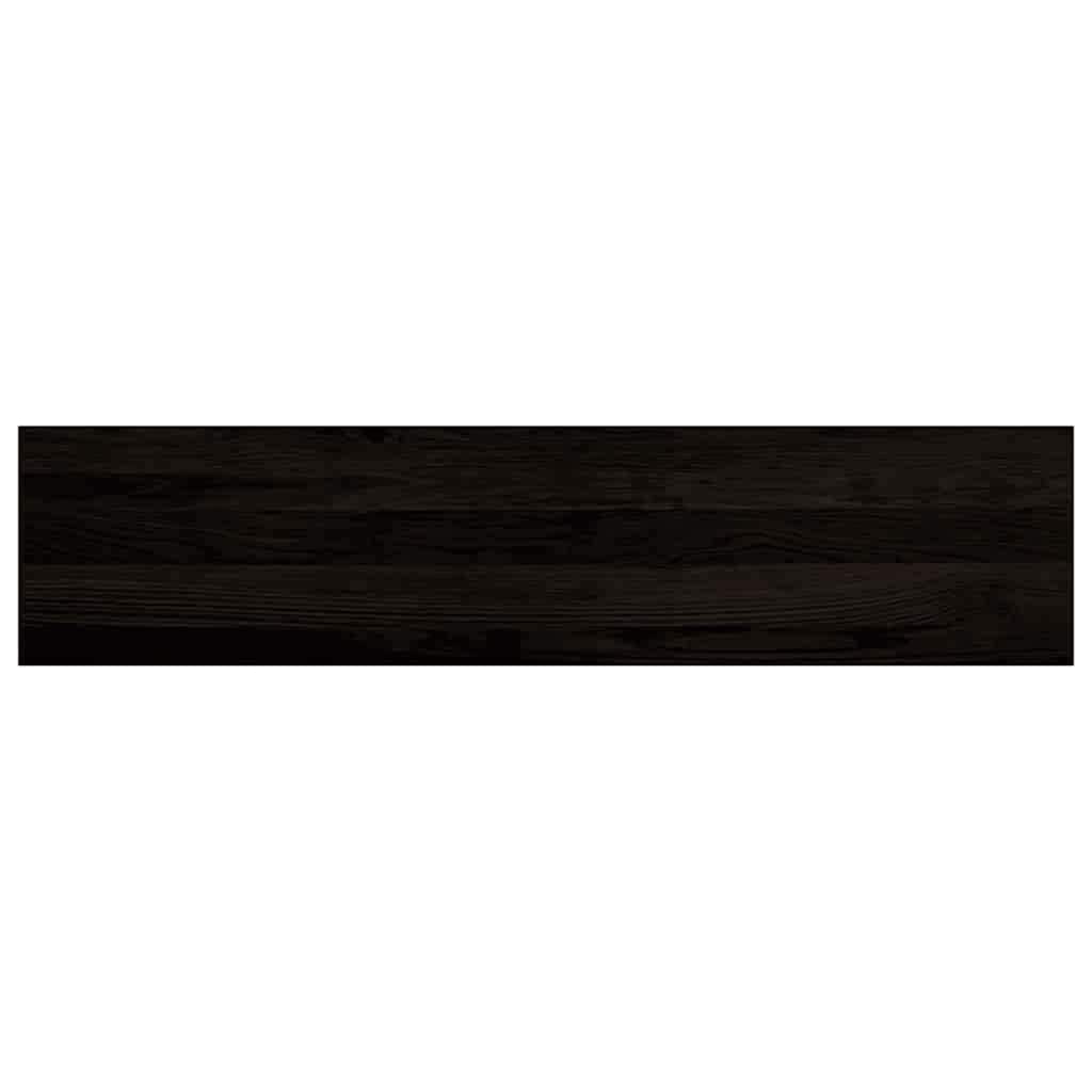 Treppenstufen 12 Stk. Dunkelbraun 110x30x2 cm Massivholz Eiche