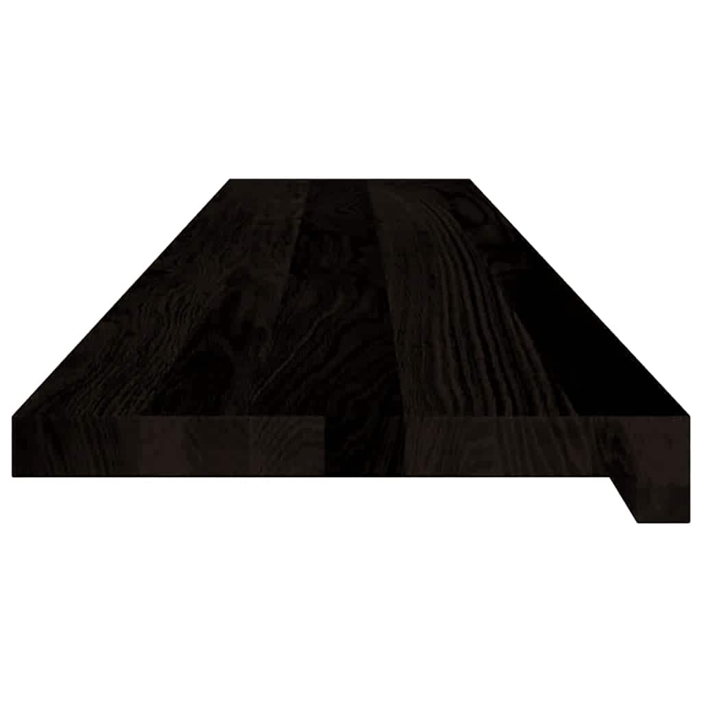 Treppenstufen 12 Stk. Dunkelbraun 120x30x2 cm Massivholz Eiche