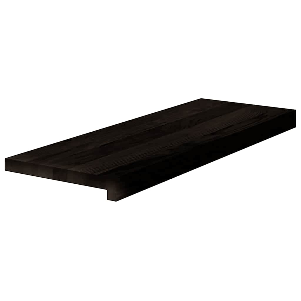 Treppenstufen 16 Stk. Dunkelbraun 70x25x2 cm Massivholz Eiche