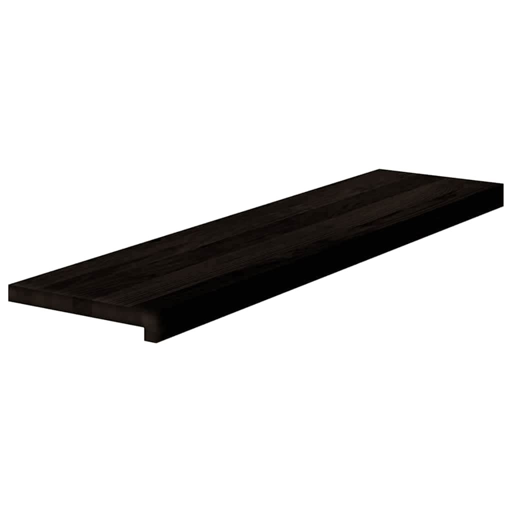 Treppenstufen 16 Stk. Dunkelbraun 100x25x2 cm Massivholz Eiche