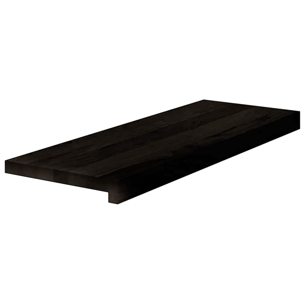 Treppenstufen 16 Stk. Dunkelbraun 70x30x2 cm Massivholz Eiche