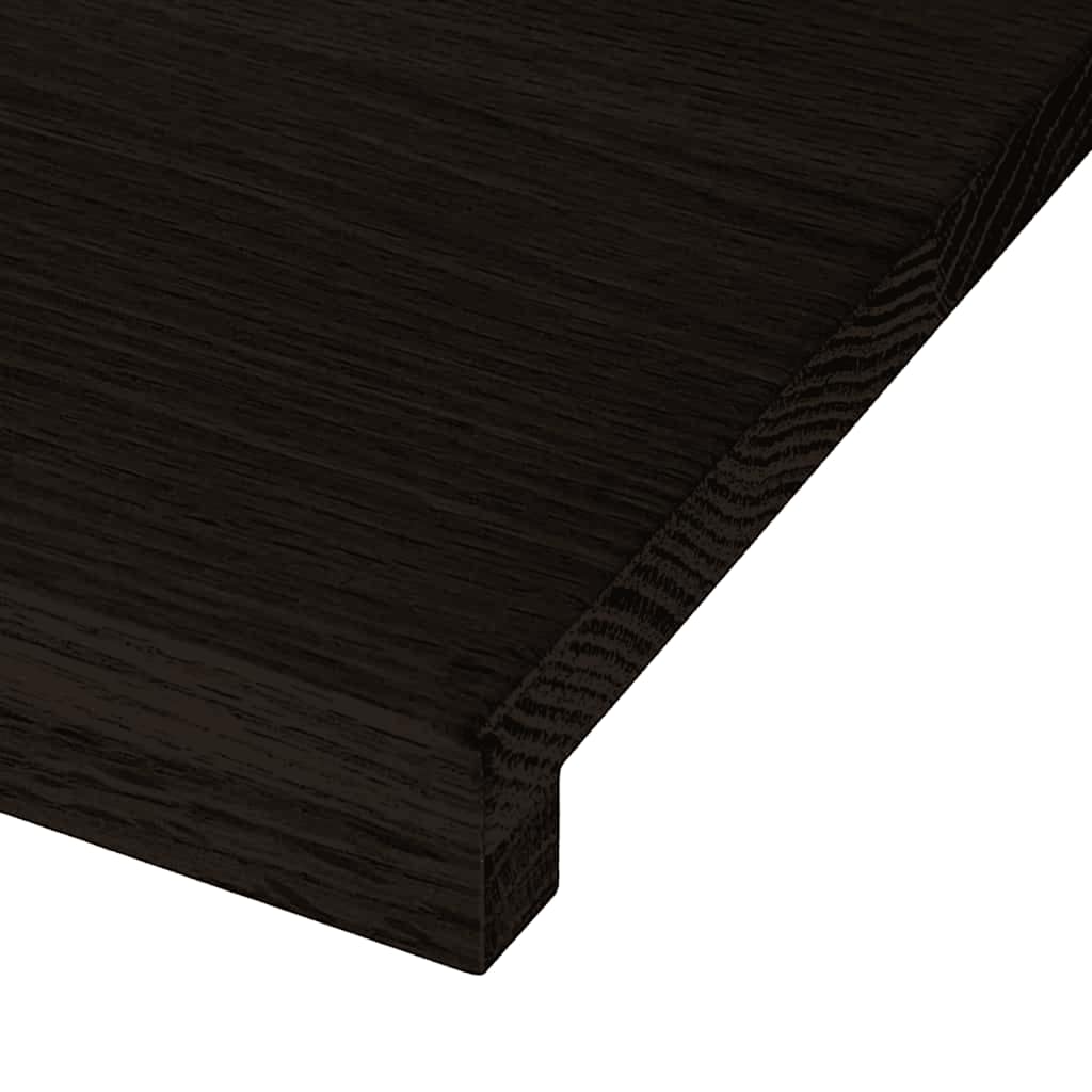 Treppenstufen 16 Stk. Dunkelbraun 70x30x2 cm Massivholz Eiche