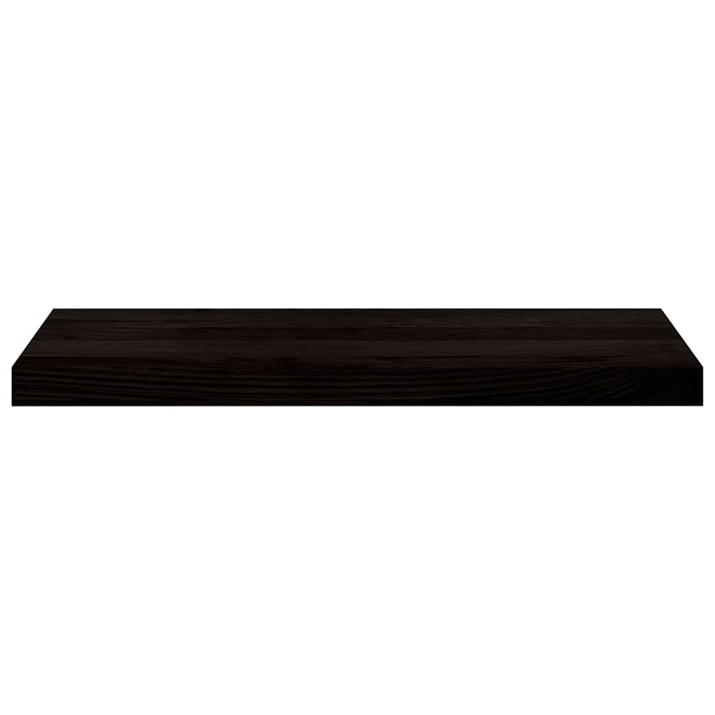 Treppenstufen 2 Stk. Dunkelbraun 70x30x2 cm Massivholz Eiche