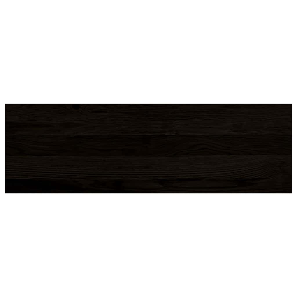 Treppenstufen 2 Stk. Dunkelbraun 80x30x2 cm Massivholz Eiche
