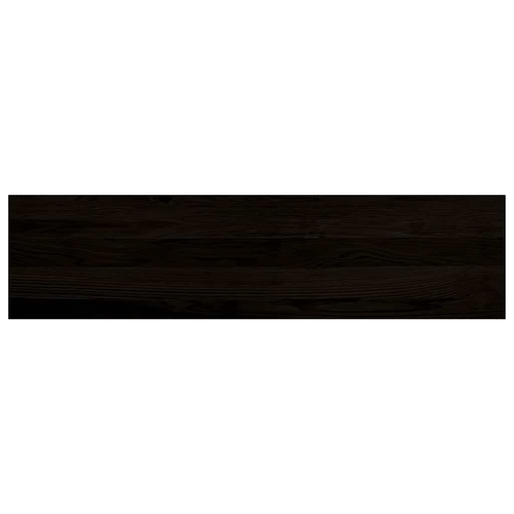 Treppenstufen 2 Stk. Dunkelbraun 100x30x2 cm Massivholz Eiche
