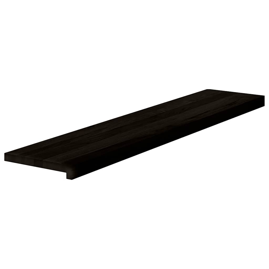 Treppenstufen 2 Stk. Dunkelbraun 120x30x2 cm Massivholz Eiche