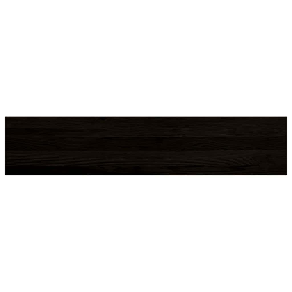 Treppenstufen 2 Stk. Dunkelbraun 120x30x2 cm Massivholz Eiche