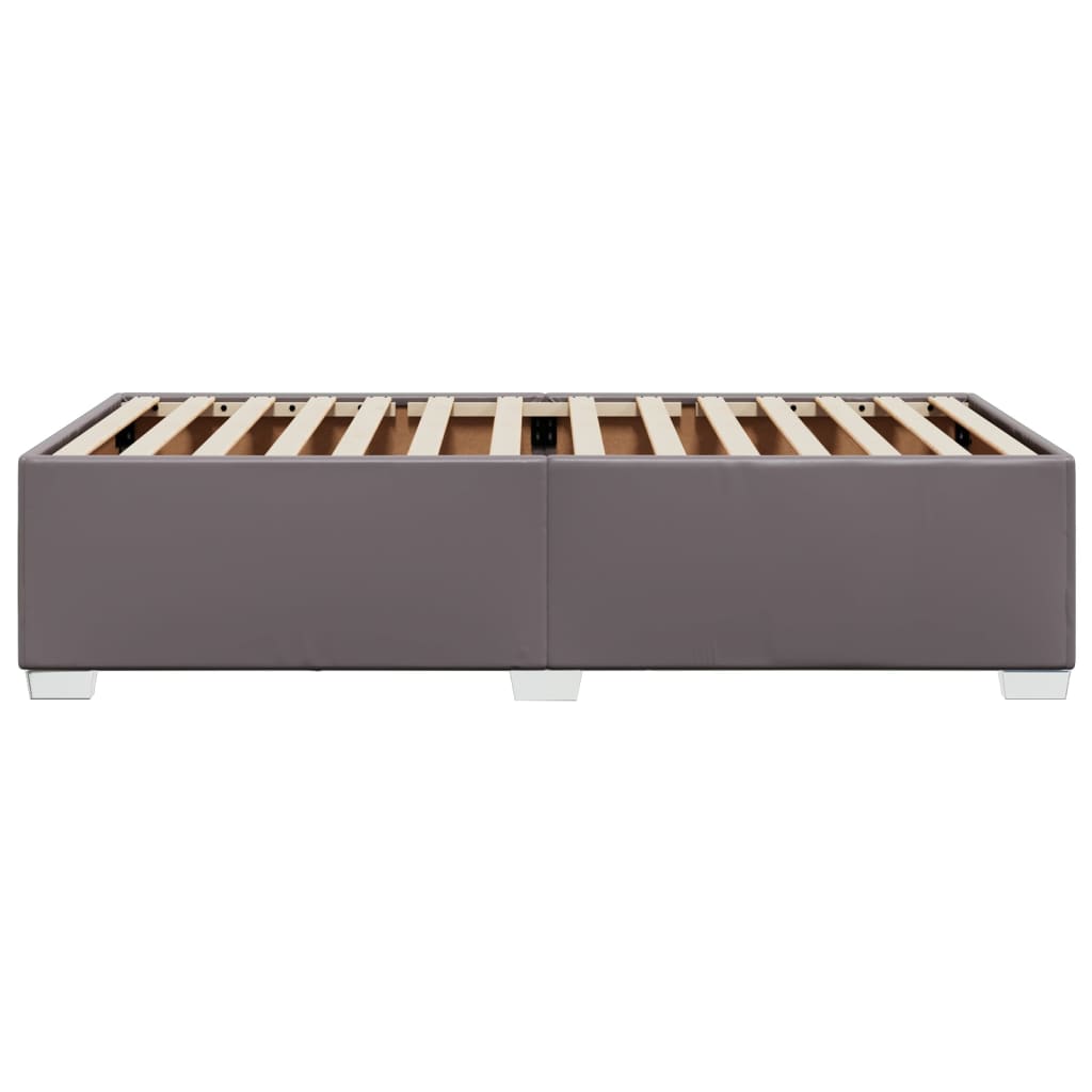 Bettgestell Grau 80x200 cm Kunstleder