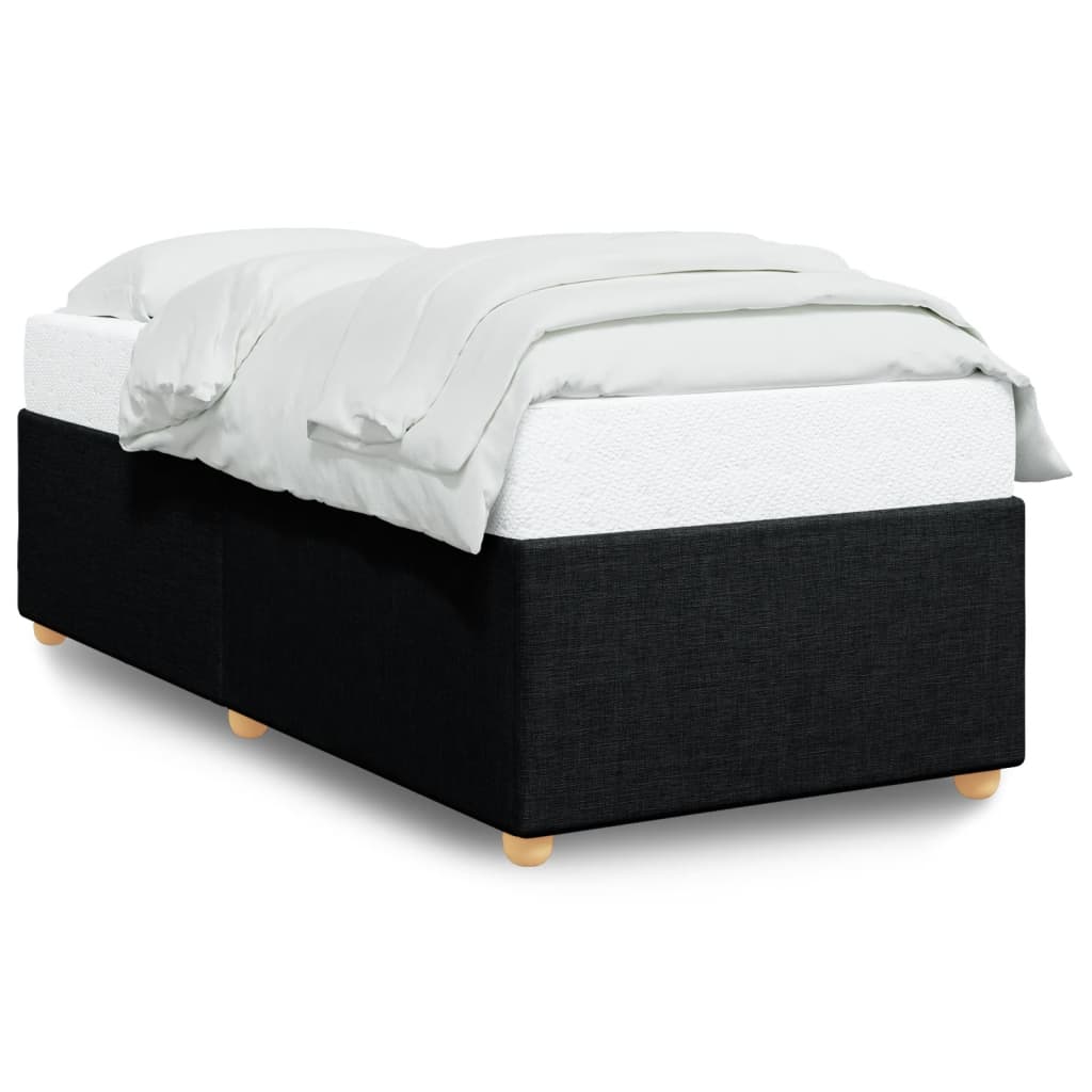 Bettgestell ohne Matratze Schwarz 90x190 cm Stoff