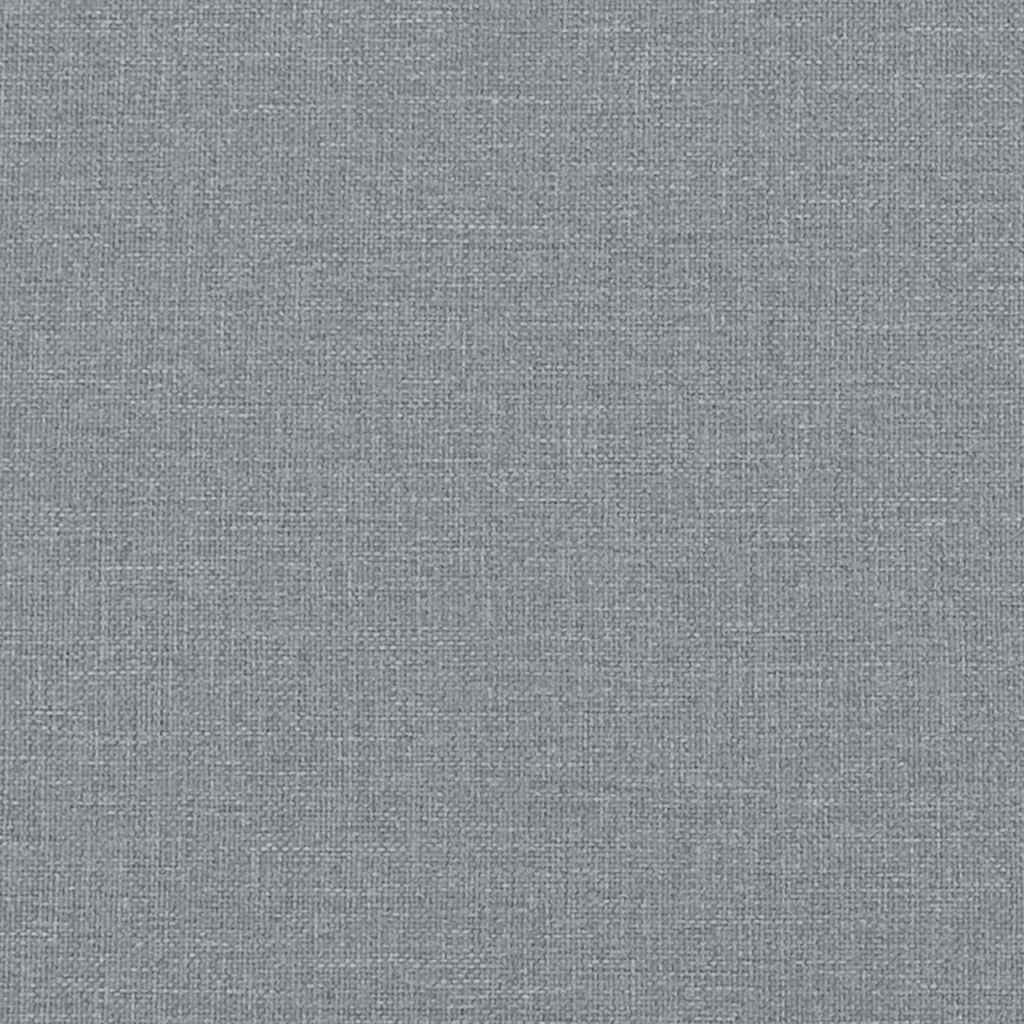 Bettgestell ohne Matratze Hellgrau 120x190 cm Stoff
