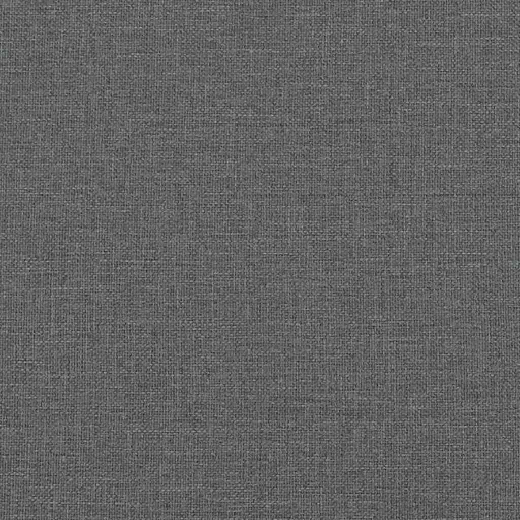 Bettgestell ohne Matratze Dunkelgrau 120x190 cm Stoff
