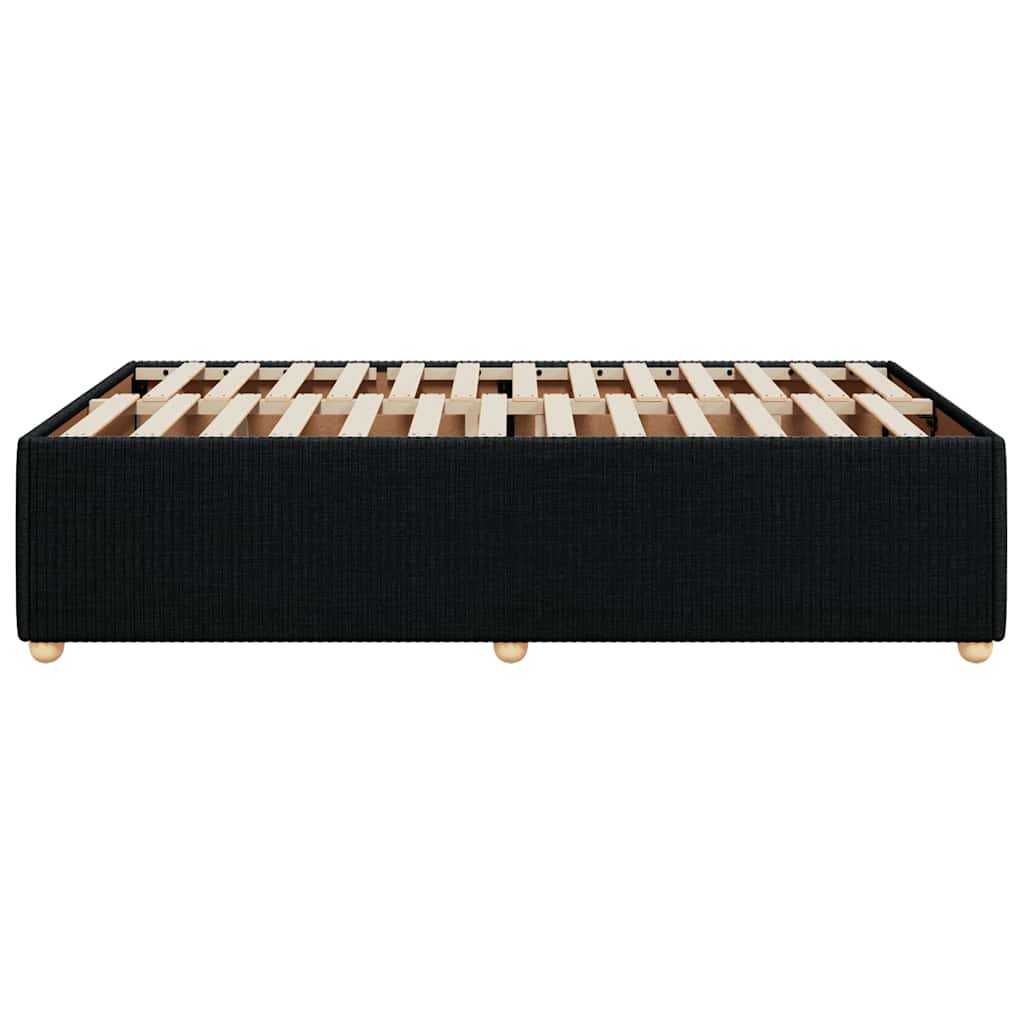 Bettgestell ohne Matratze Schwarz 120x190 cm Stoff