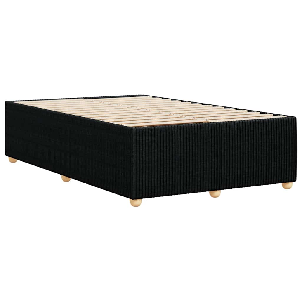 Bettgestell ohne Matratze Schwarz 120x190 cm Stoff